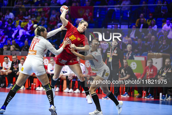 RAICEVIC Milena is in action during Montenegro vs. Serbia - Women's EHF EURO 2024 in Fonix Arena, Debrecen, on November 29, 2024 