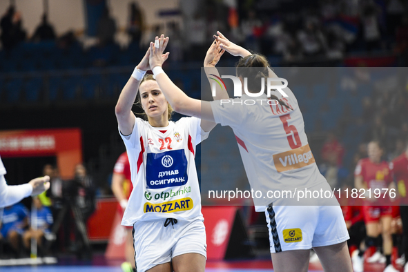 JOVOVIC Jovana participates in the match between Montenegro and Serbia during the Women's EHF EURO 2024 in Fonix Arena, Debrecen, on Novembe...