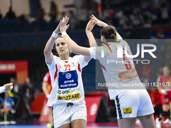 JOVOVIC Jovana participates in the match between Montenegro and Serbia during the Women's EHF EURO 2024 in Fonix Arena, Debrecen, on Novembe...