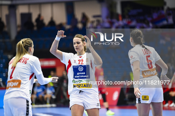 JOVOVIC Jovana participates in the match between Montenegro and Serbia during the Women's EHF EURO 2024 in Fonix Arena, Debrecen, on Novembe...