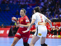 JAUKOVIC Durdina is in action during Montenegro vs. Serbia - Women's EHF EURO 2024 in Fonix Arena, Debrecen, on November 29, 2024 (