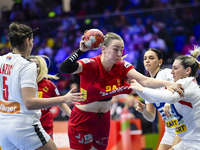 BRNOVIC Tatjana is in action during the Montenegro vs. Serbia match at the Women's EHF EURO 2024 in Fonix Arena, Debrecen, on November 29, 2...