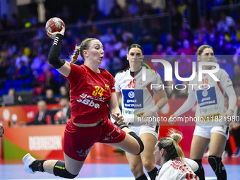 BRNOVIC Tatjana is in action during the Montenegro vs. Serbia match at the Women's EHF EURO 2024 in Fonix Arena, Debrecen, on November 29, 2...