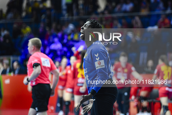 ATTINGRE Armelle Kelly participates in the Montenegro vs. Serbia match during the Women's EHF EURO 2024 in Fonix Arena, Debrecen, on Novembe...