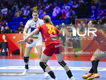 LAZIC Emilija participates in the match between Montenegro and Serbia during the Women's EHF EURO 2024 in Fonix Arena, Debrecen, Hungary, on...