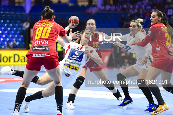 JOVOVIC Jovana participates in the match between Montenegro and Serbia during the Women's EHF EURO 2024 in Fonix Arena, Debrecen, on Novembe...