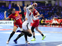 Montenegro plays against Serbia in the Women's EHF EURO 2024 at Fonix Arena in Debrecen, Hungary, on November 29, 2024. (