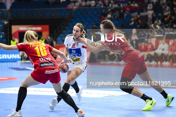 JOVOVIC Jovana participates in the match between Montenegro and Serbia during the Women's EHF EURO 2024 in Fonix Arena, Debrecen, on Novembe...