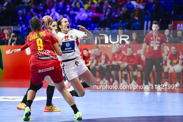 JOVOVIC Jovana participates in the match between Montenegro and Serbia during the Women's EHF EURO 2024 in Fonix Arena, Debrecen, on Novembe...