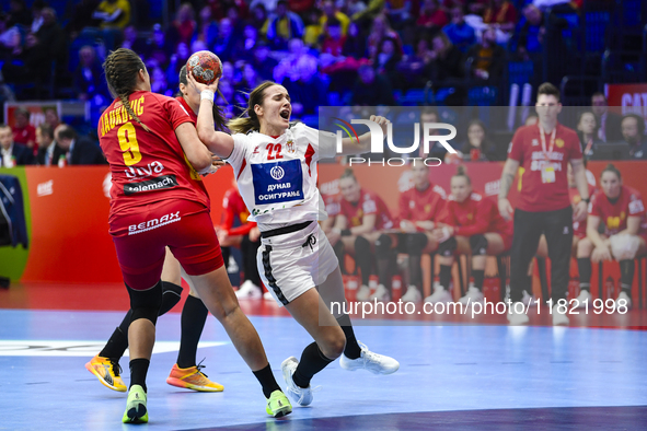 JOVOVIC Jovana participates in the match between Montenegro and Serbia during the Women's EHF EURO 2024 in Fonix Arena, Debrecen, on Novembe...