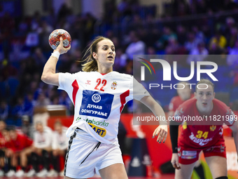 JOVOVIC Jovana participates in the match between Montenegro and Serbia during the Women's EHF EURO 2024 in Fonix Arena, Debrecen, on Novembe...