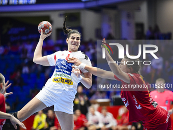 LAZIC Emilija participates in the match between Montenegro and Serbia during the Women's EHF EURO 2024 in Fonix Arena, Debrecen, Hungary, on...