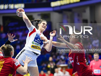 LAZIC Emilija participates in the match between Montenegro and Serbia during the Women's EHF EURO 2024 in Fonix Arena, Debrecen, Hungary, on...