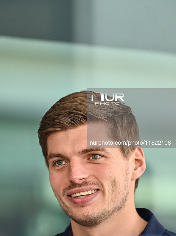 Netherlands Formula One driver Max Verstappen of Red Bull Racing walks through the paddock as he arrives ahead of the Formula 1 Grand Prix o...