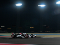 Danish driver Kevin Magnussen of Haas Ferrari participates in the first practice session of the Formula 1 Grand Prix of Qatar at Lusail Inte...