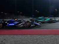 Thai driver Alexander Albon of Williams Mercedes participates in the first practice session of the Formula 1 Grand Prix of Qatar at Lusail I...