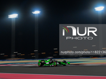 Finnish Formula One driver Valtteri Bottas of Kick Sauber participates in the first practice session of the Formula 1 Grand Prix of Qatar at...