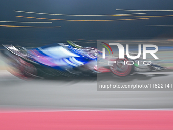 Japanese driver Yuki Tsunoda of AlphaTauri Honda RBPT participates in the first practice session of the Formula 1 Grand Prix of Qatar at Lus...