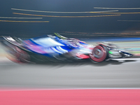 Japanese driver Yuki Tsunoda of AlphaTauri Honda RBPT participates in the first practice session of the Formula 1 Grand Prix of Qatar at Lus...