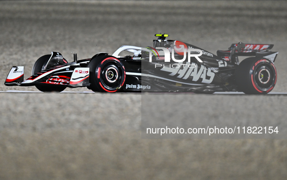 German Formula One driver Nico Hulkenberg of Haas participates in the Sprint qualifying session of the Formula 1 Grand Prix of Qatar at Lusa...