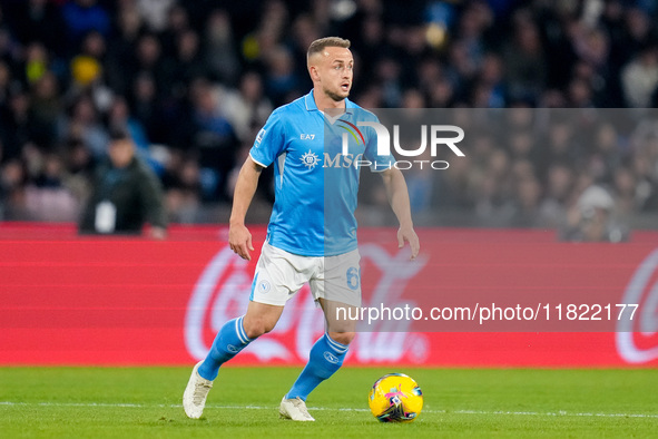 Stanislav Lobotka of SSC Napoli during the serie Serie A Enilive match between SSC Napoli and AS Roma at Stadio Diego Armando Maradona on No...