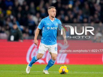 Stanislav Lobotka of SSC Napoli during the serie Serie A Enilive match between SSC Napoli and AS Roma at Stadio Diego Armando Maradona on No...