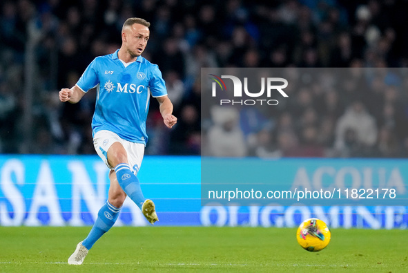 Stanislav Lobotka of SSC Napoli during the serie Serie A Enilive match between SSC Napoli and AS Roma at Stadio Diego Armando Maradona on No...