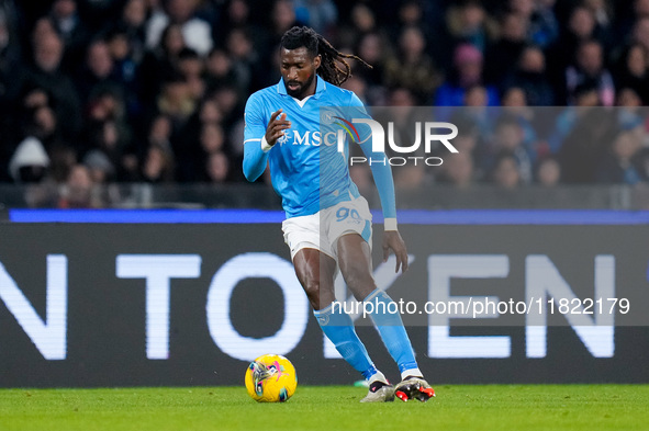 Andre-Frank Zambo Anguissa of SSC Napoli during the serie Serie A Enilive match between SSC Napoli and AS Roma at Stadio Diego Armando Marad...