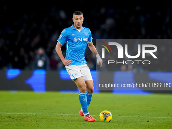 Alessandro Buongiorno of SSC Napoli during the serie Serie A Enilive match between SSC Napoli and AS Roma at Stadio Diego Armando Maradona o...