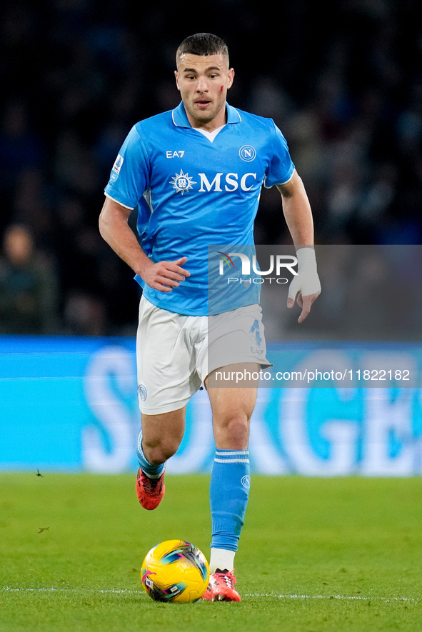 Alessandro Buongiorno of SSC Napoli during the serie Serie A Enilive match between SSC Napoli and AS Roma at Stadio Diego Armando Maradona o...