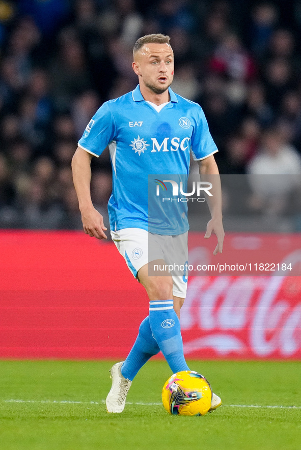 Stanislav Lobotka of SSC Napoli during the serie Serie A Enilive match between SSC Napoli and AS Roma at Stadio Diego Armando Maradona on No...