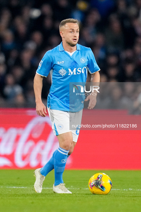 Stanislav Lobotka of SSC Napoli during the serie Serie A Enilive match between SSC Napoli and AS Roma at Stadio Diego Armando Maradona on No...