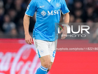 Stanislav Lobotka of SSC Napoli during the serie Serie A Enilive match between SSC Napoli and AS Roma at Stadio Diego Armando Maradona on No...