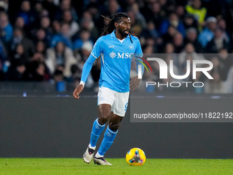 Andre-Frank Zambo Anguissa of SSC Napoli during the serie Serie A Enilive match between SSC Napoli and AS Roma at Stadio Diego Armando Marad...