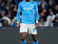 Andre-Frank Zambo Anguissa of SSC Napoli during the serie Serie A Enilive match between SSC Napoli and AS Roma at Stadio Diego Armando Marad...