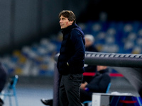 Antonio Conte Head Coach of SSC Napoli looks on during the serie Serie A Enilive match between SSC Napoli and AS Roma at Stadio Diego Armand...