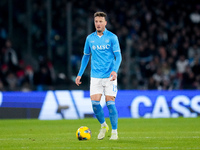 Amir Rrahmani of SSC Napoli during the serie Serie A Enilive match between SSC Napoli and AS Roma at Stadio Diego Armando Maradona on Novemb...