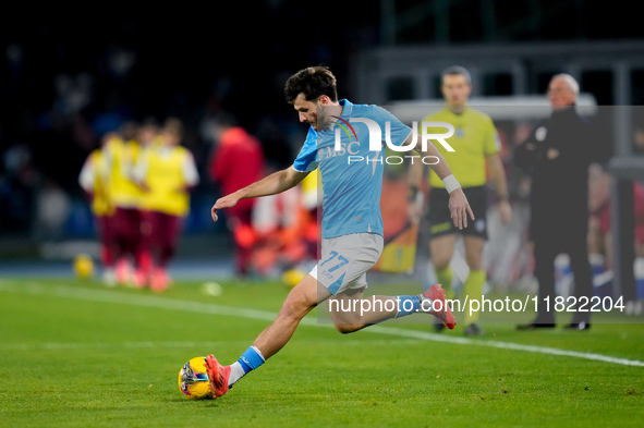 Khvicha Kvaratskhelia of SSC Napoli during the serie Serie A Enilive match between SSC Napoli and AS Roma at Stadio Diego Armando Maradona o...