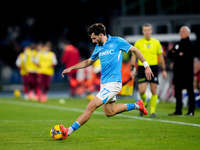 Khvicha Kvaratskhelia of SSC Napoli during the serie Serie A Enilive match between SSC Napoli and AS Roma at Stadio Diego Armando Maradona o...