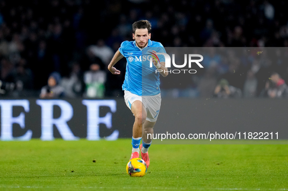 Khvicha Kvaratskhelia of SSC Napoli during the serie Serie A Enilive match between SSC Napoli and AS Roma at Stadio Diego Armando Maradona o...