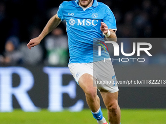 Khvicha Kvaratskhelia of SSC Napoli during the serie Serie A Enilive match between SSC Napoli and AS Roma at Stadio Diego Armando Maradona o...