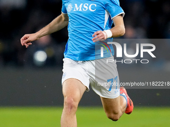 Khvicha Kvaratskhelia of SSC Napoli during the serie Serie A Enilive match between SSC Napoli and AS Roma at Stadio Diego Armando Maradona o...