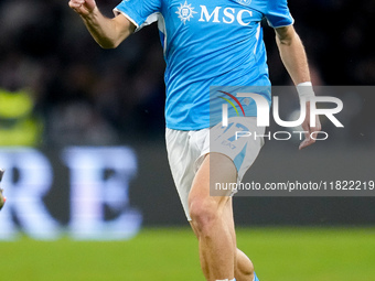 Khvicha Kvaratskhelia of SSC Napoli during the serie Serie A Enilive match between SSC Napoli and AS Roma at Stadio Diego Armando Maradona o...