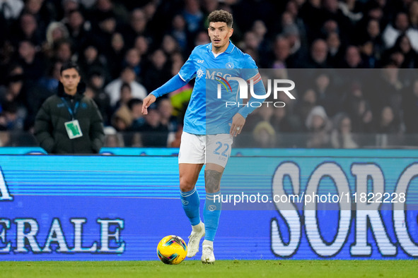 Giovanni Di Lorenzo of SSC Napoli during the serie Serie A Enilive match between SSC Napoli and AS Roma at Stadio Diego Armando Maradona on...