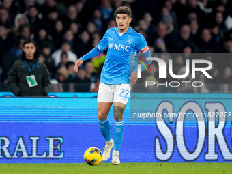 Giovanni Di Lorenzo of SSC Napoli during the serie Serie A Enilive match between SSC Napoli and AS Roma at Stadio Diego Armando Maradona on...