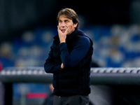 Antonio Conte Head Coach of SSC Napoli looks on during the serie Serie A Enilive match between SSC Napoli and AS Roma at Stadio Diego Armand...