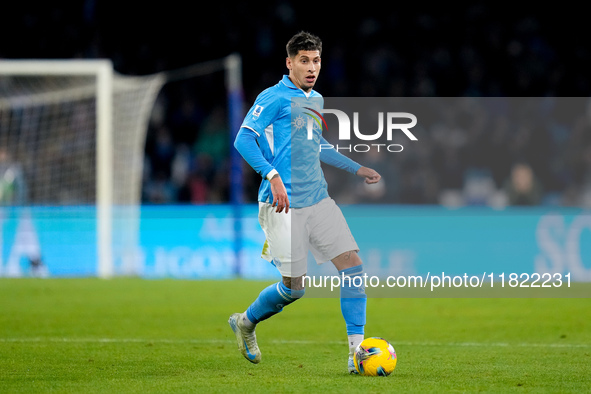 Mathias Olivera of SSC Napoli during the serie Serie A Enilive match between SSC Napoli and AS Roma at Stadio Diego Armando Maradona on Nove...