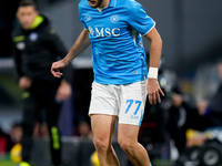 Khvicha Kvaratskhelia of SSC Napoli during the serie Serie A Enilive match between SSC Napoli and AS Roma at Stadio Diego Armando Maradona o...