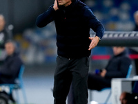 Antonio Conte Head Coach of SSC Napoli reacts during the serie Serie A Enilive match between SSC Napoli and AS Roma at Stadio Diego Armando...