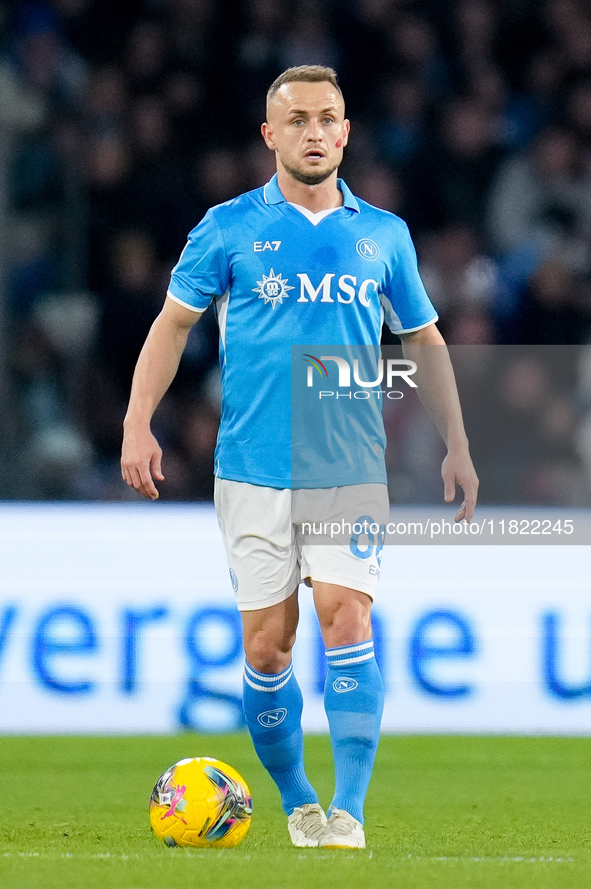 Stanislav Lobotka of SSC Napoli during the serie Serie A Enilive match between SSC Napoli and AS Roma at Stadio Diego Armando Maradona on No...